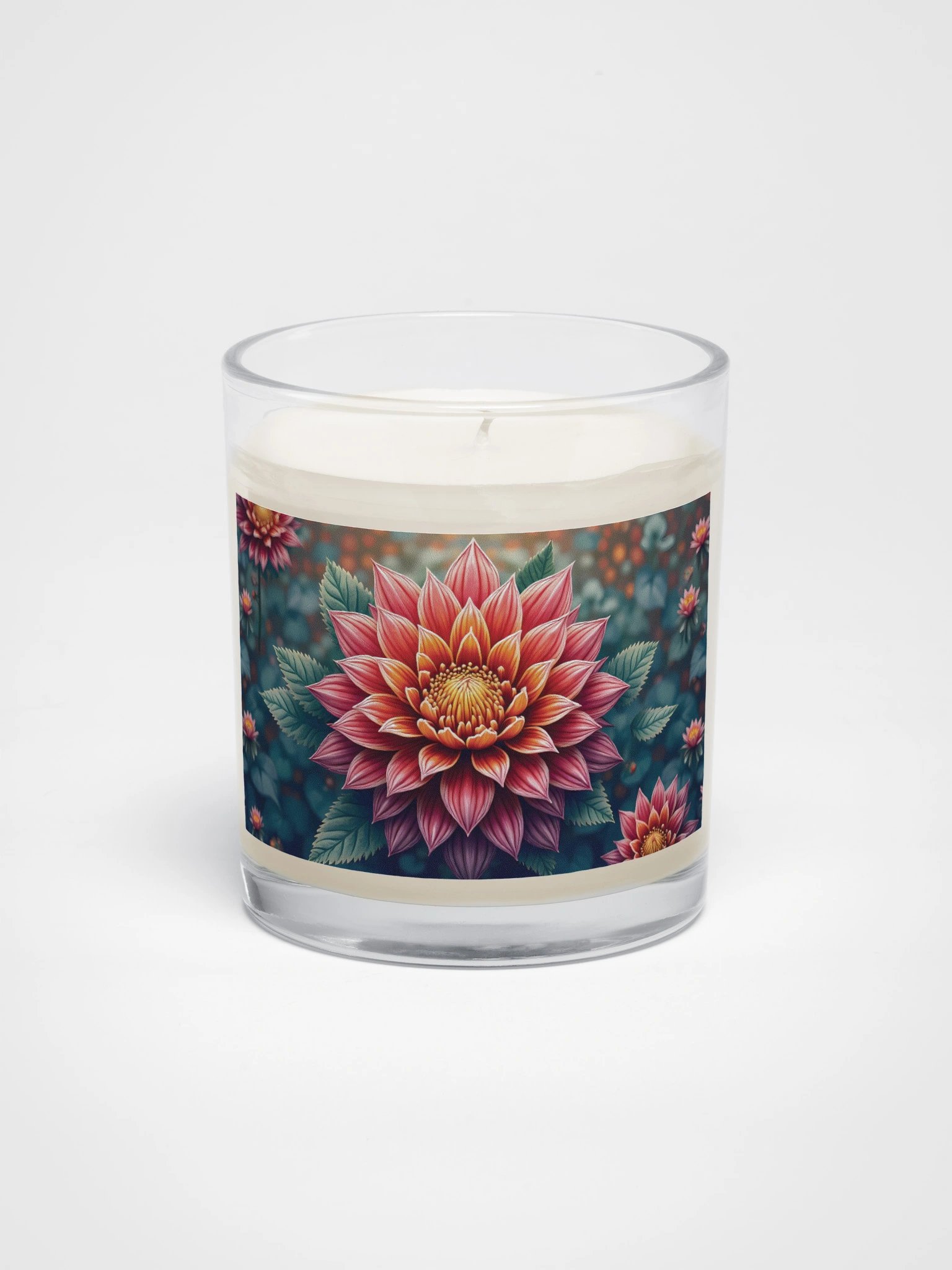 Mandala Flower Candle – Bohemian Botanical Meditation Decor product image (1)