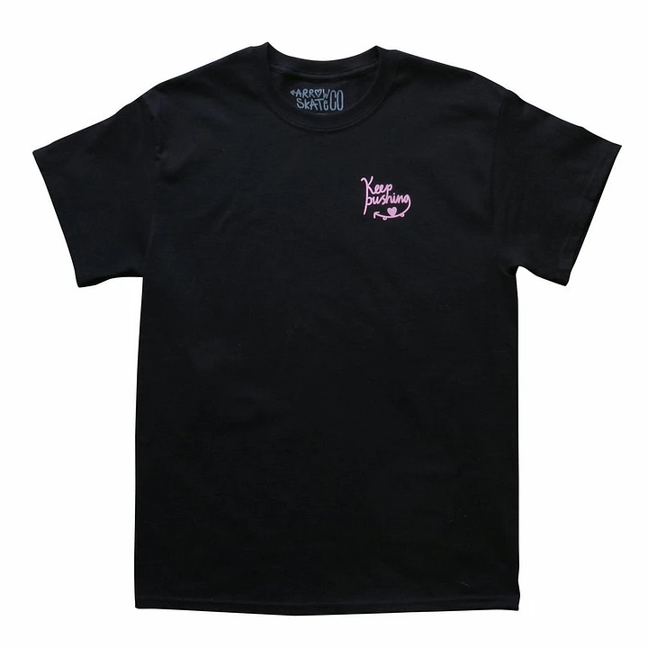 keep pushing tee (pink & black) product image (1)