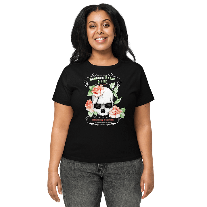 Bourbon Babes Skull Roses Tee product image (1)