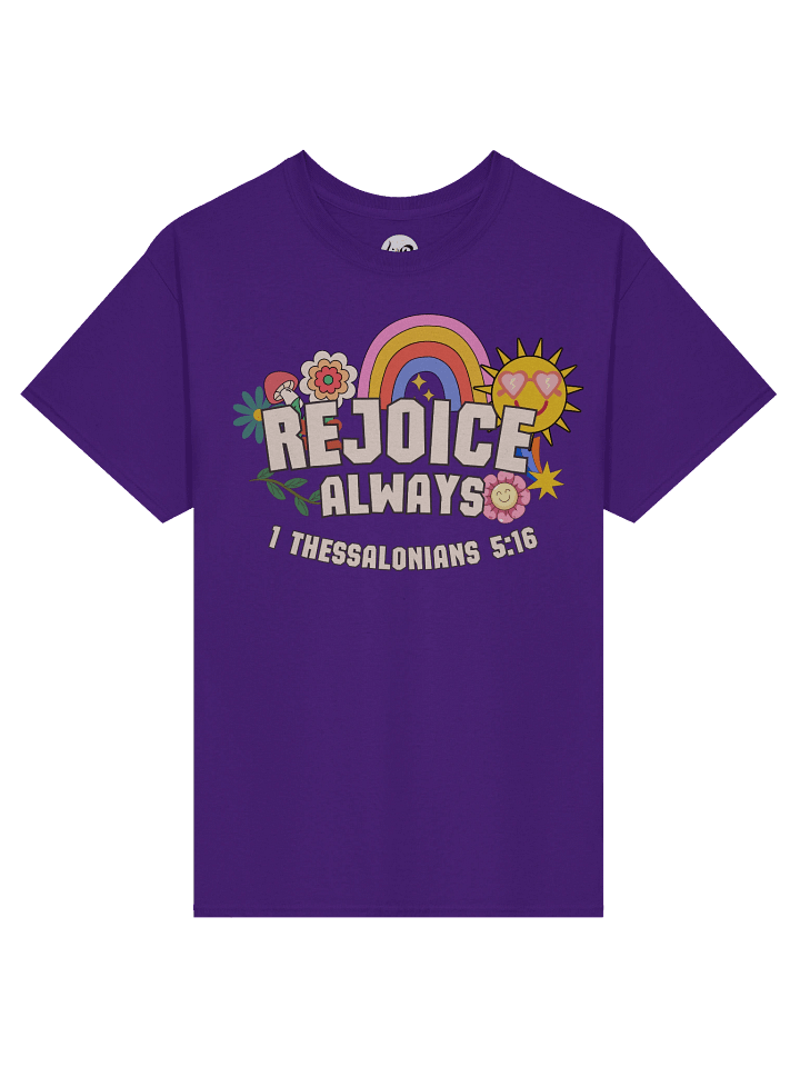 Rejoice Always – Bible Verse 100% Cotton T-Shirt product image (1)