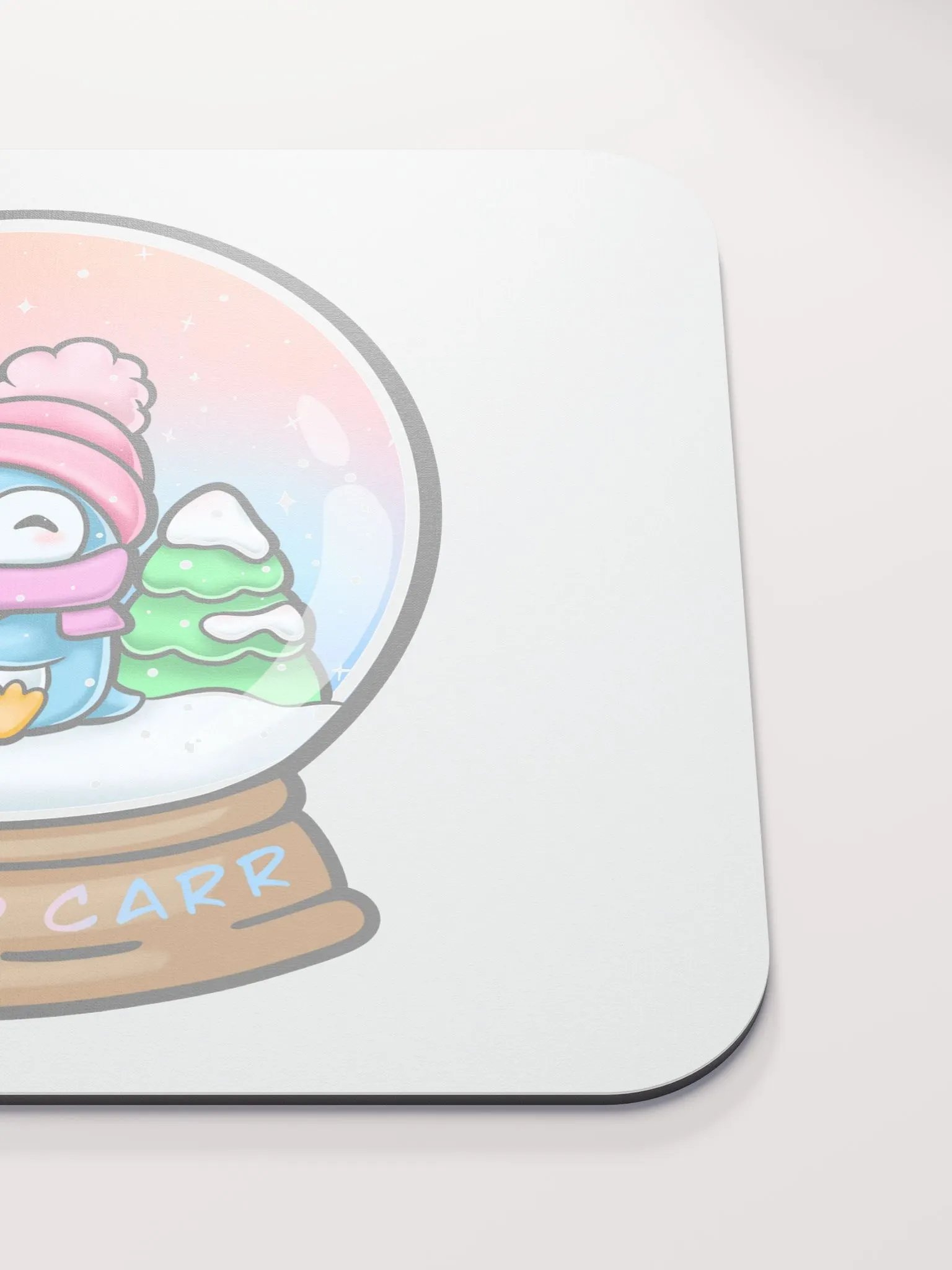 Ice Cold Snow Penguin Globe Mouse Pad product image (6)