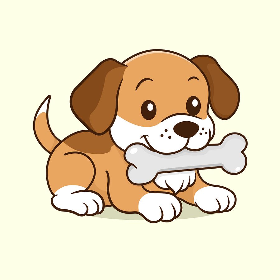 Hungry Dog Cartoon Character product image (1)