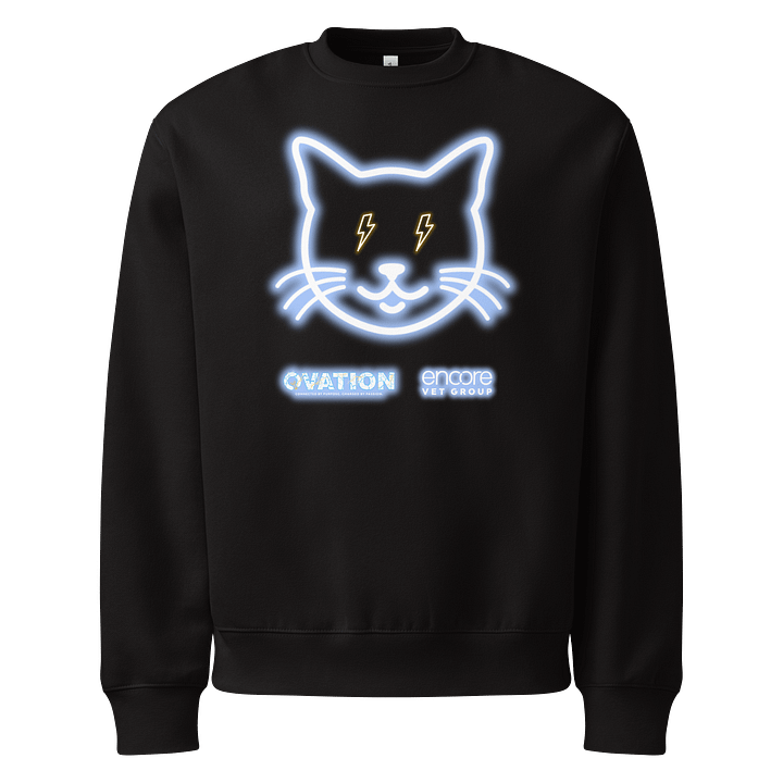Ovation Electric Cat Oversized Heavyweight Bella+Canvas Sweatshirt product image (1)