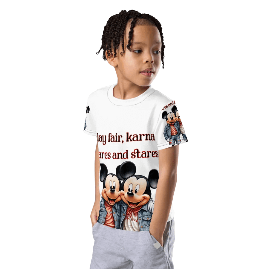 Karma Cares All-Over Print Kids T-Shirt product image (12)
