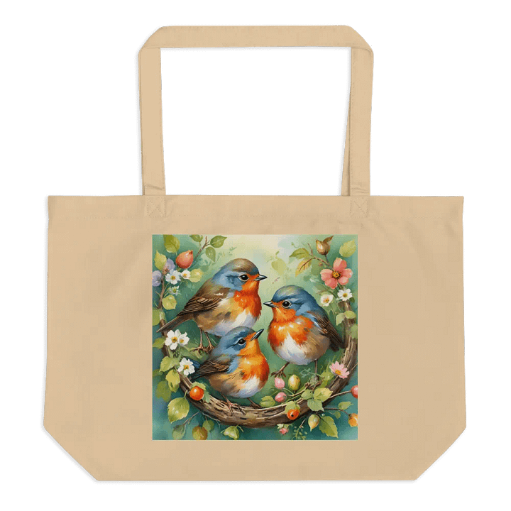 Whimsical Baby Spring Birds Tote Bag product image (2)