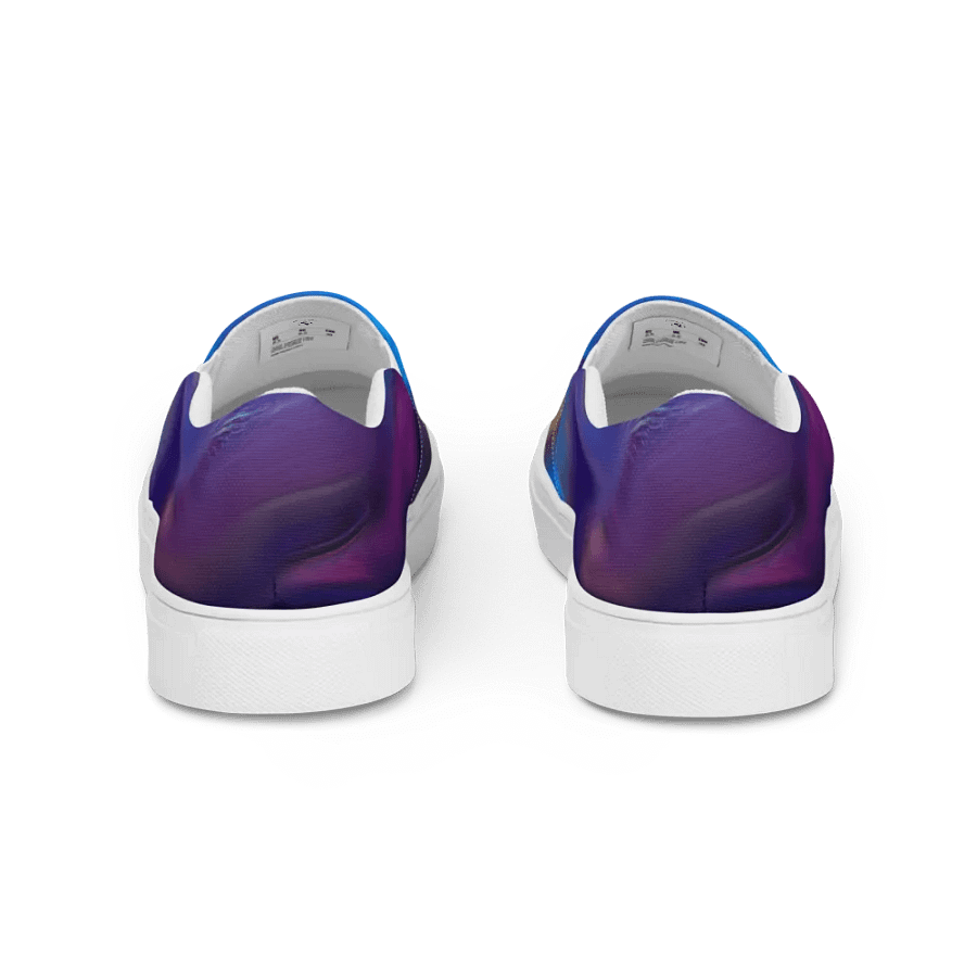 Vibrant Swirl Men's Canvas Slip-On Shoes product image (4)