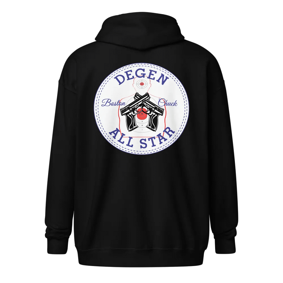 DEGEN ALL STAR PEW PEW (zip up hoodie) product image (3)
