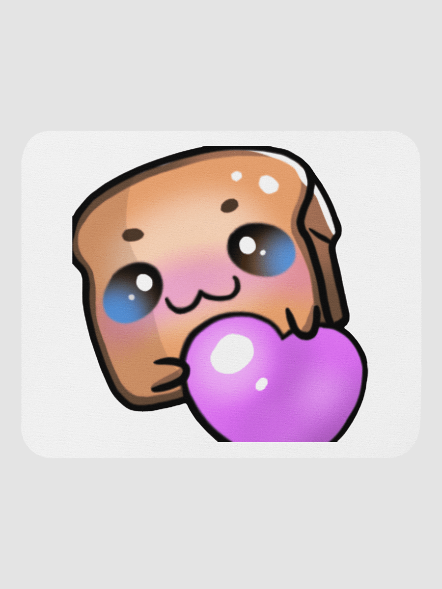 Bread Heart Mouse pad product image (1)