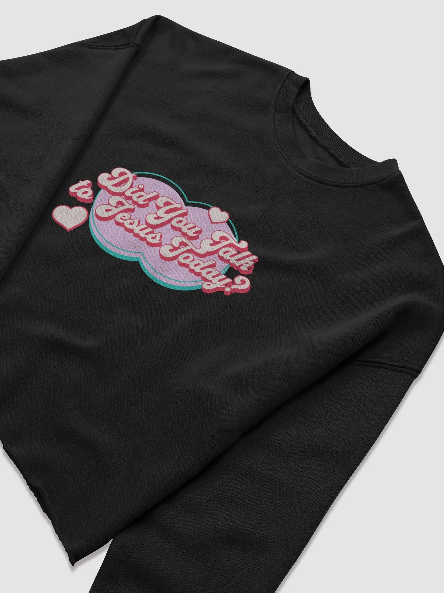 "Did You Talk to Jesus Today?" Fleece Cropped Sweatshirt product image (5)