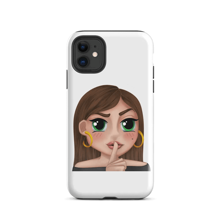 LitGirl Shush White iPhone Case product image (24)