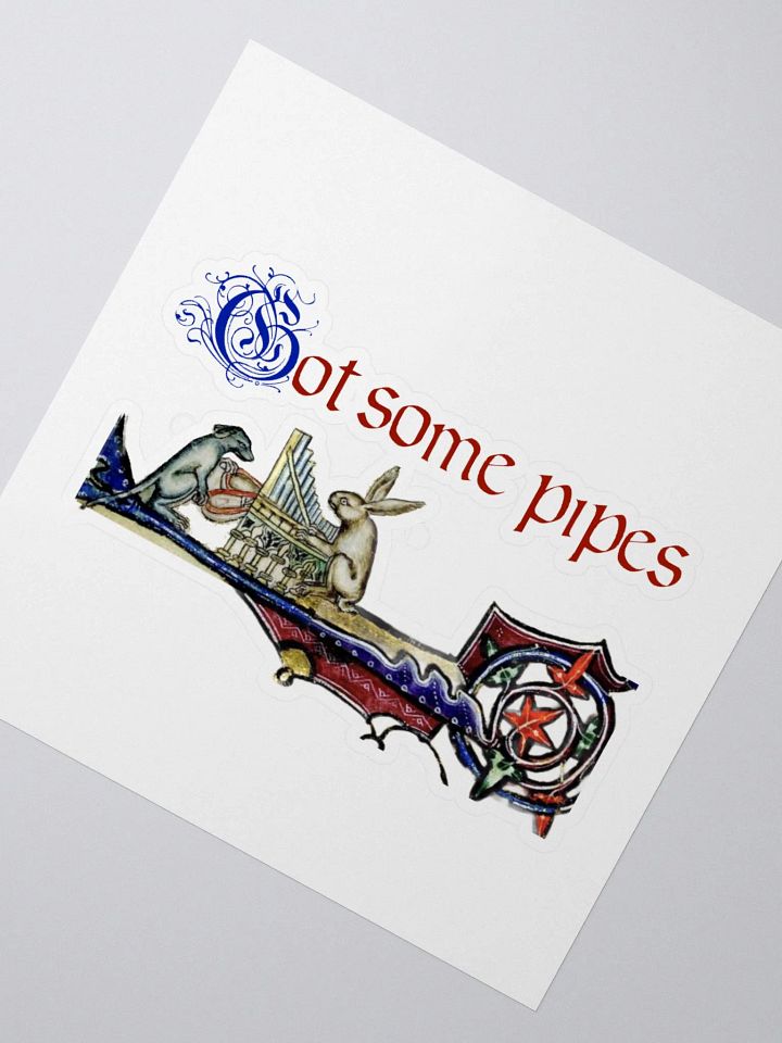 Bunny got some pipes sticker product image (6)