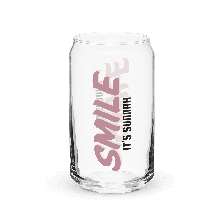 "Smile It's Sunnah" Glass in Dusty Rose product image (3)