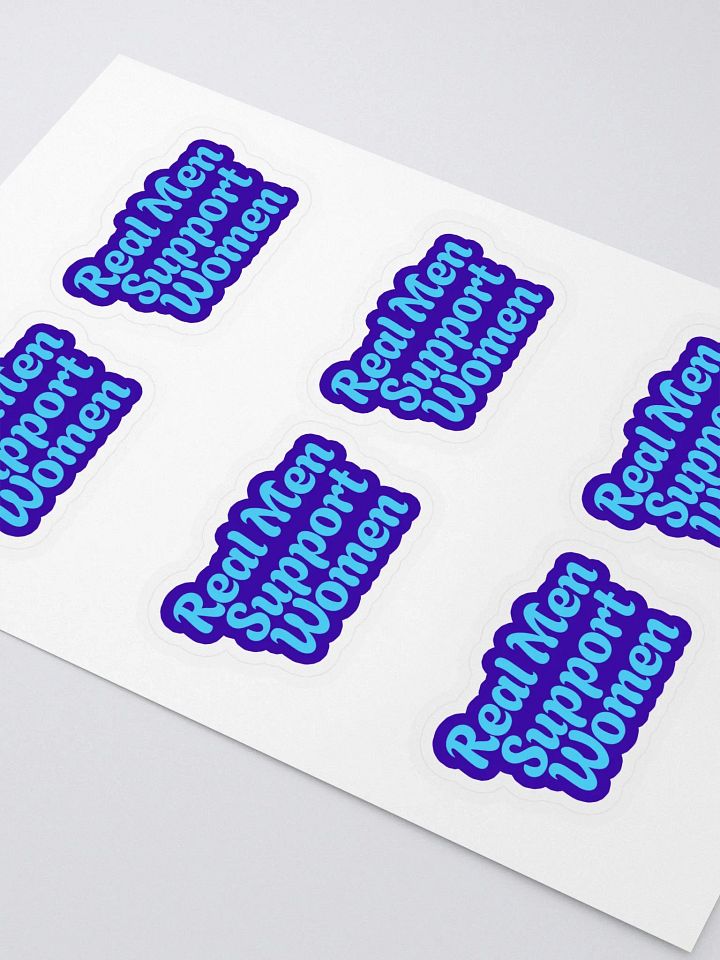 "Real Men Support Women" Sticker Sheet Set product image (2)