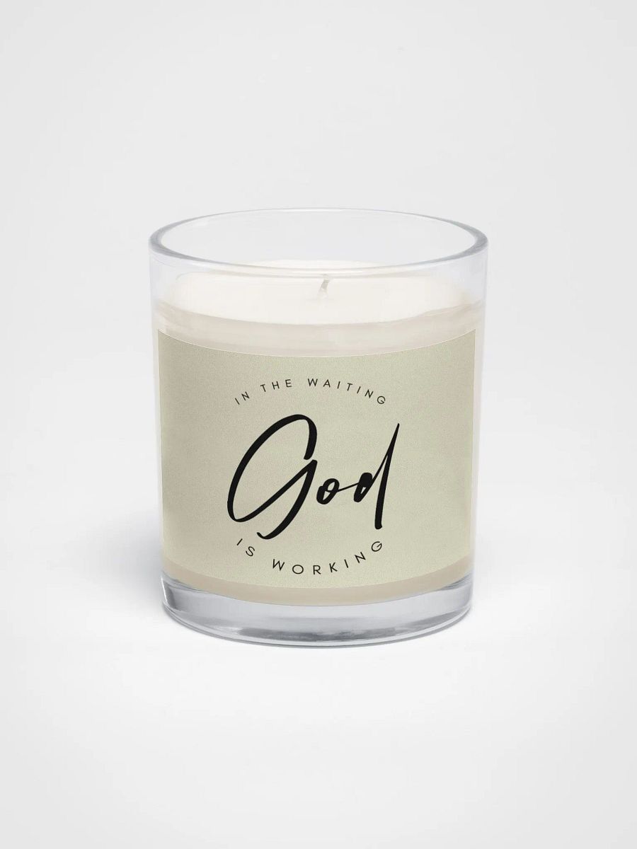 God Is Working Candle product image (1)
