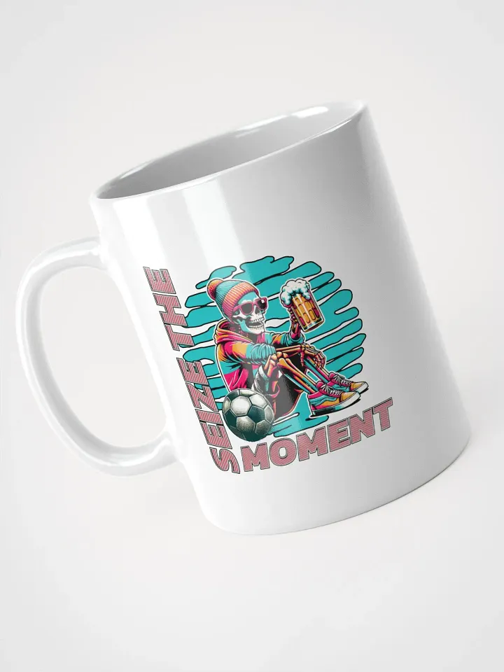 Seize The Moment Skeleton Beer Soccer Vibrant Mug product image (2)