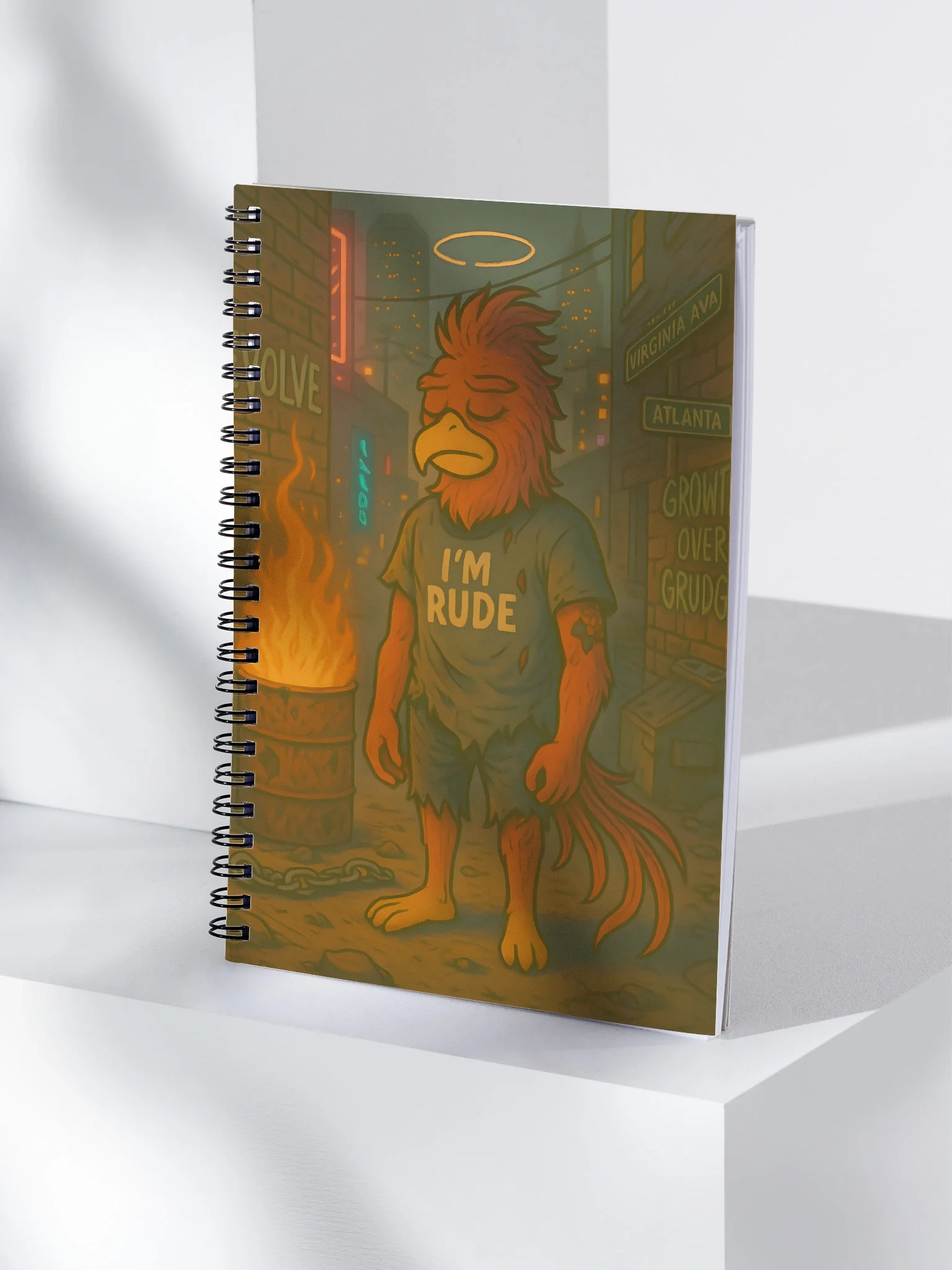 Rude Phoenix Spiral Notebook product image (4)