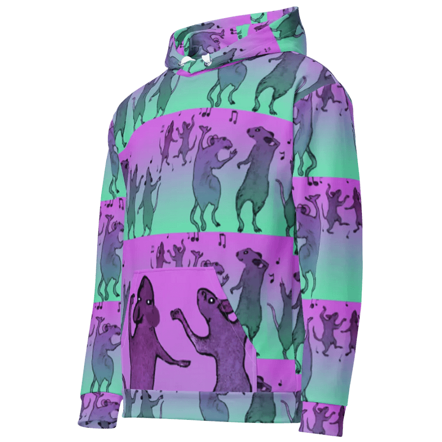 dancing rats (stripey) hoody product image (8)