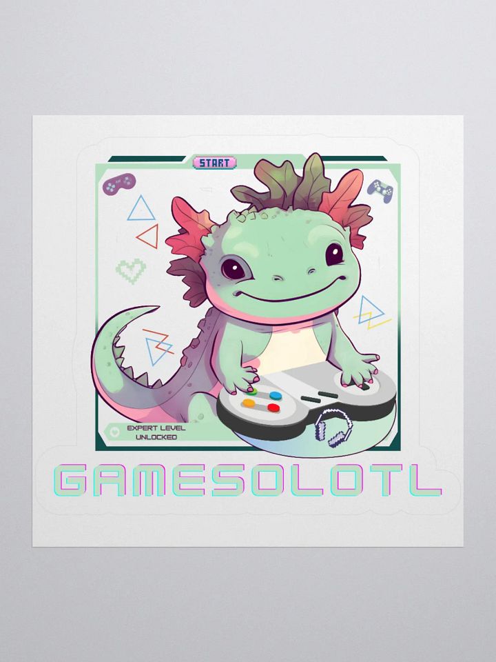 Axolotl Gamesolotl Sticker product image (1)