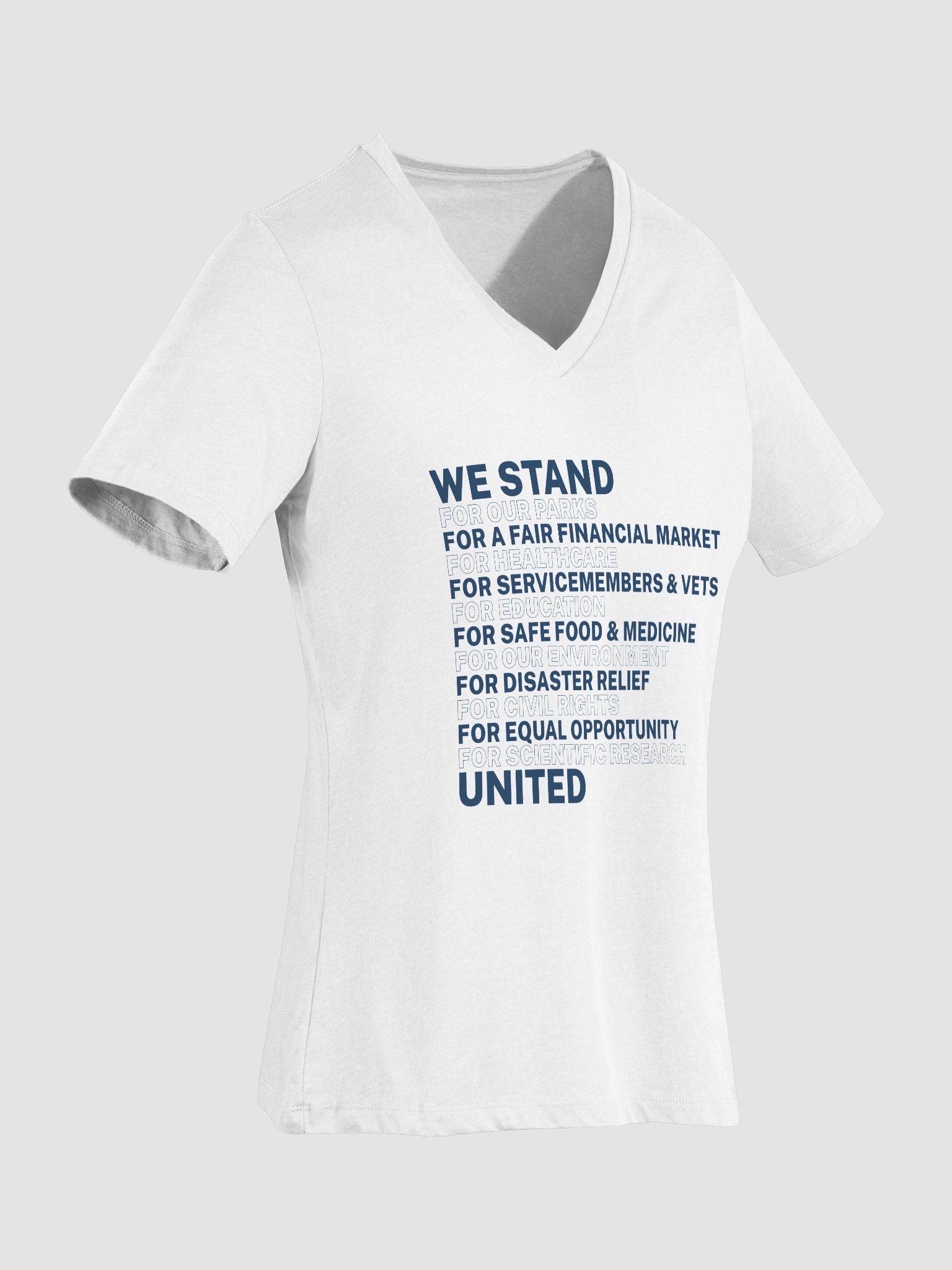 We Stand United Women's Cut V-Neck T-Shirt product image (20)