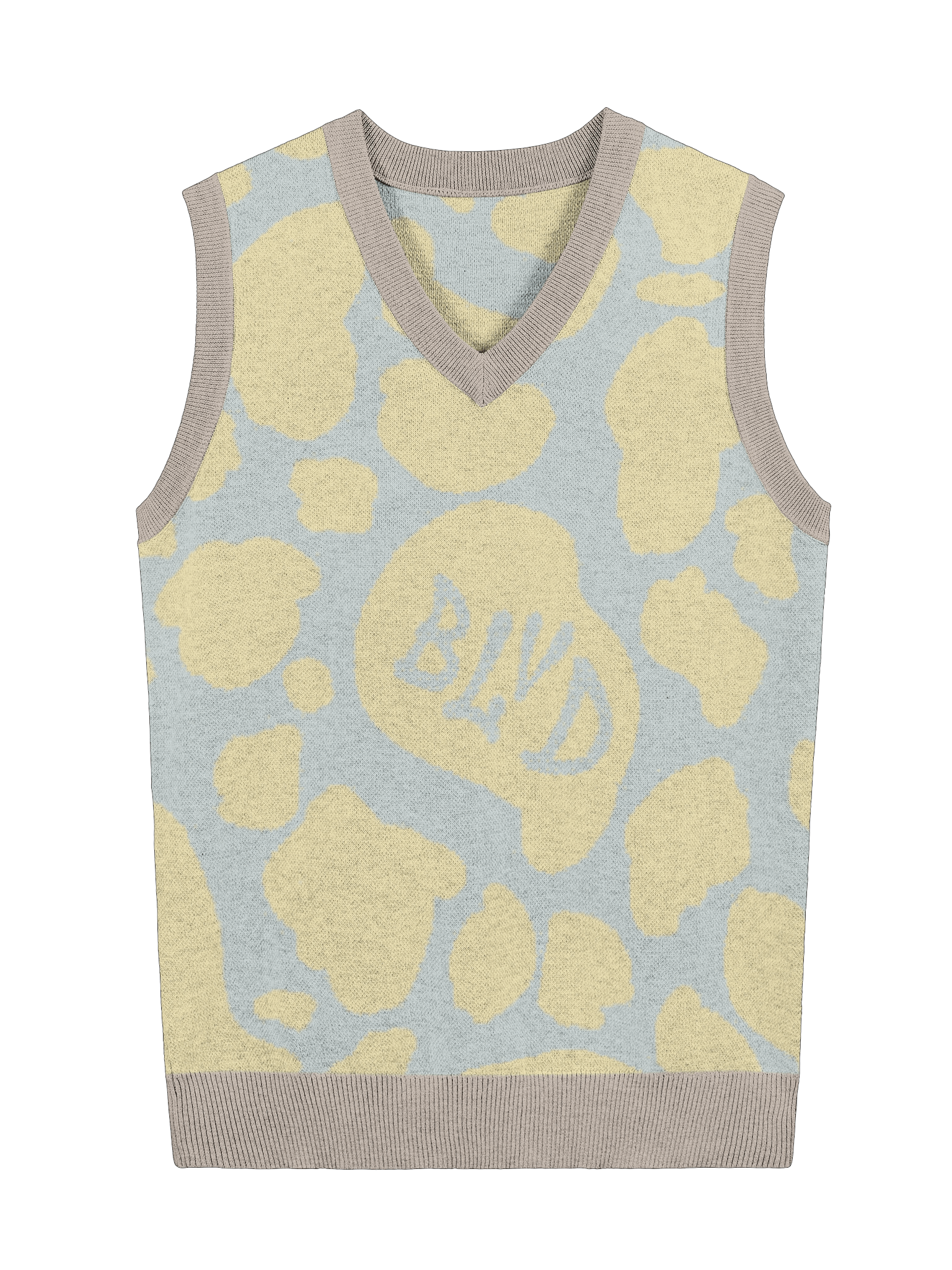 BLVD Cow Print Sweater Vest Mellow product image (5)