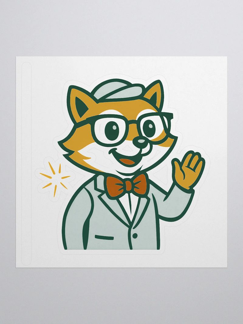 Dapper Fox Kiss Cut Stickers