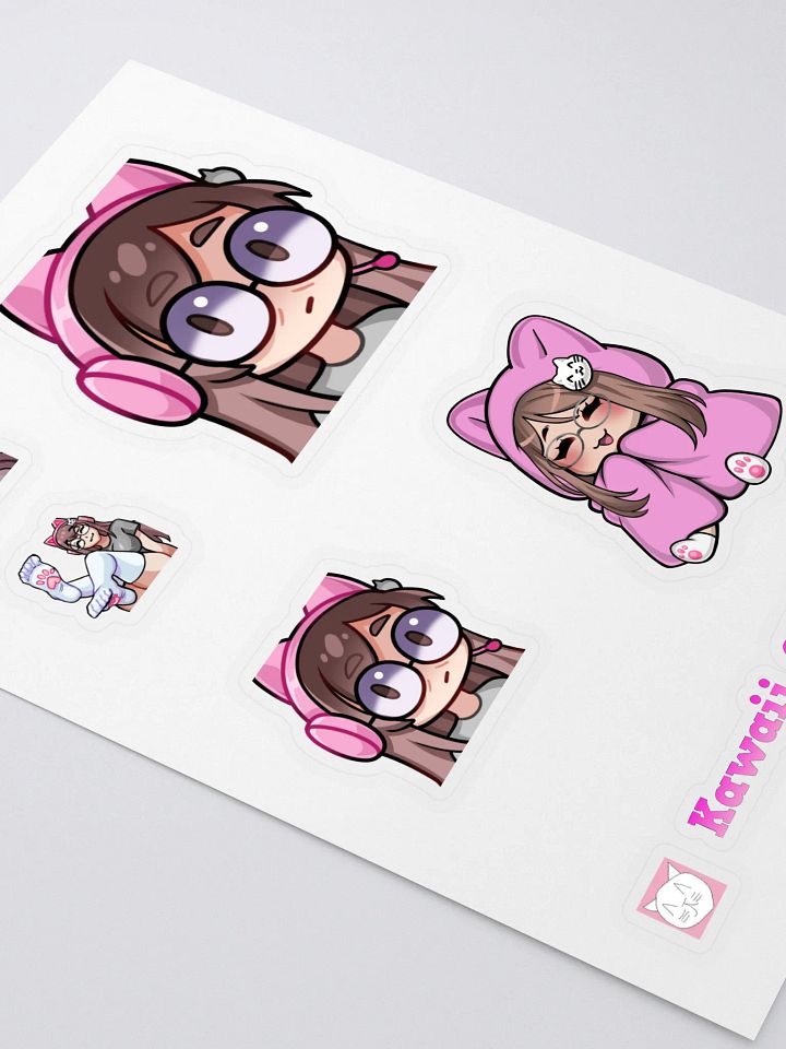 Koneko Kiss cut sticker sheet whimzee art sheet 1 product image (2)