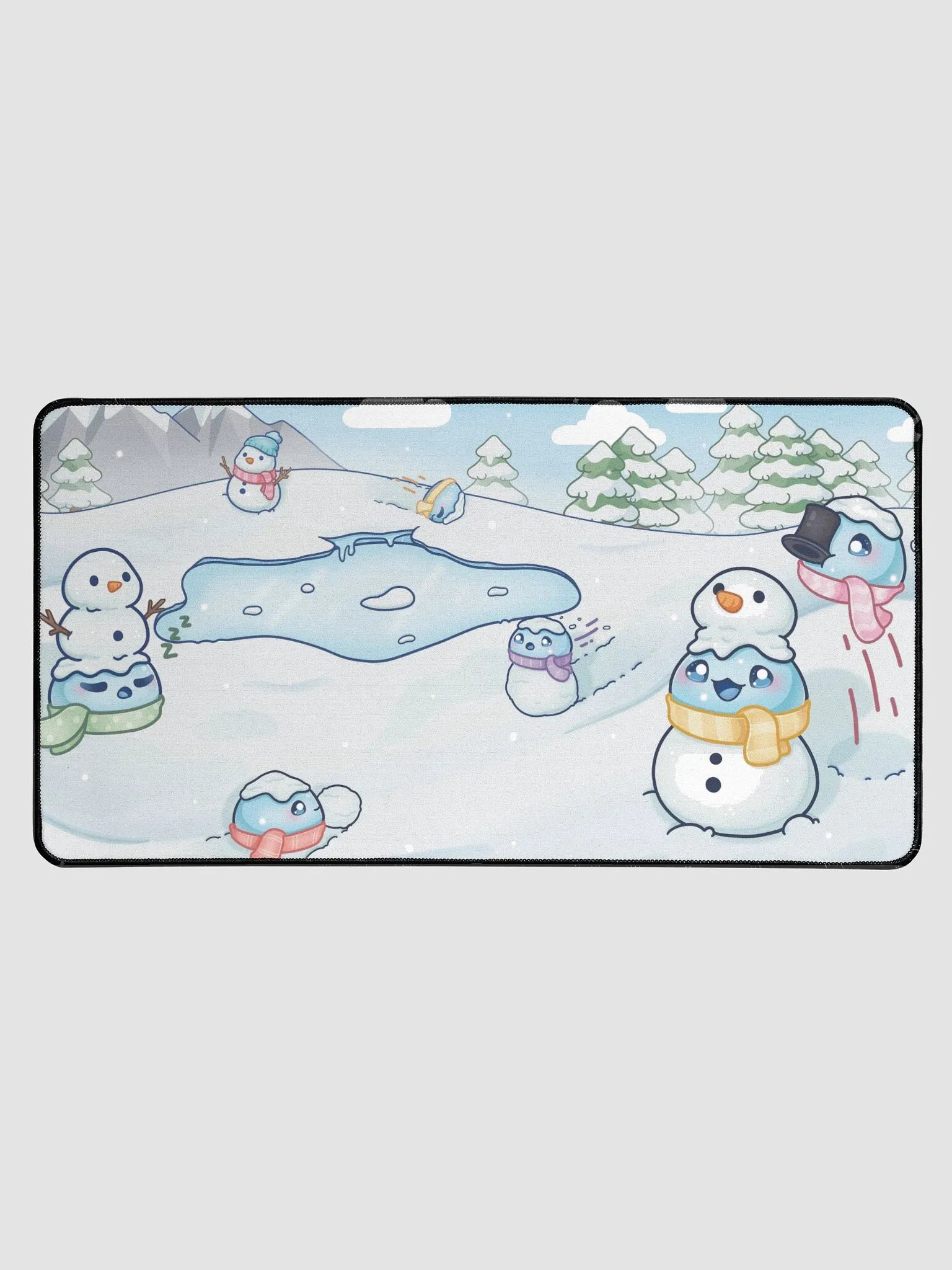 Snow Slime Neoprene Desk Mat product image (1)
