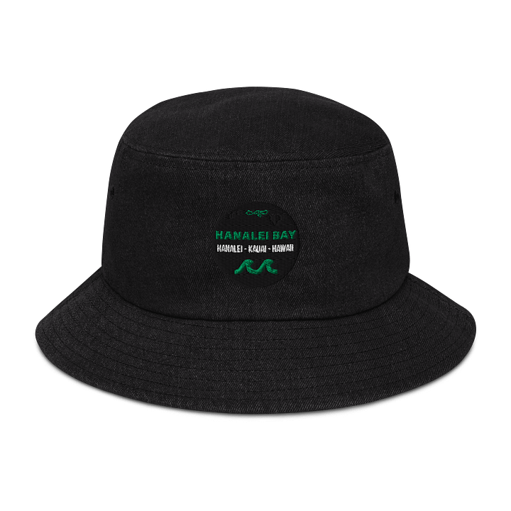 Hanalei Bay Kauai - Green Logo - Capstone Denim Bucket Hat product image (1)