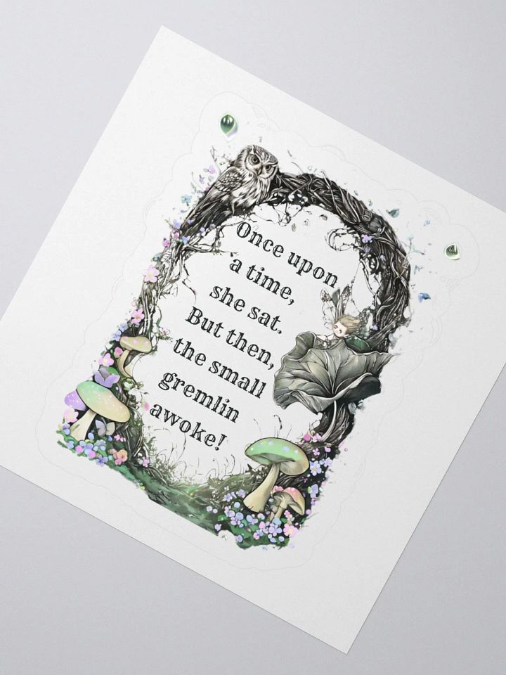 Once Upon A Time She Sat... - Funny Fairytale Sticker For Mom product image (4)