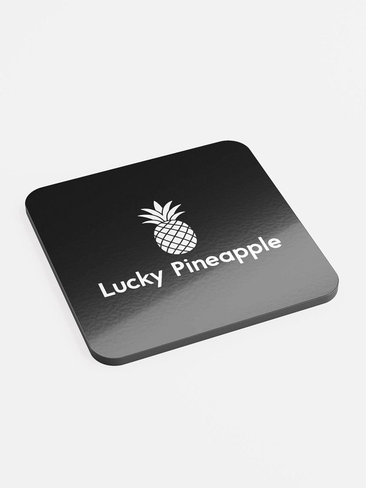 Lucky Pineapple Films Logo Black Coaster product image (2)