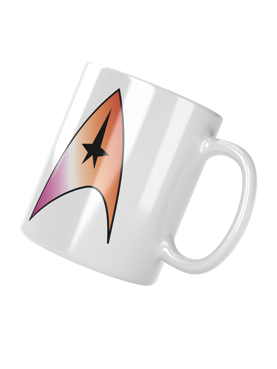 Lesbian Pride Gradient Starfleet Mug product image (2)