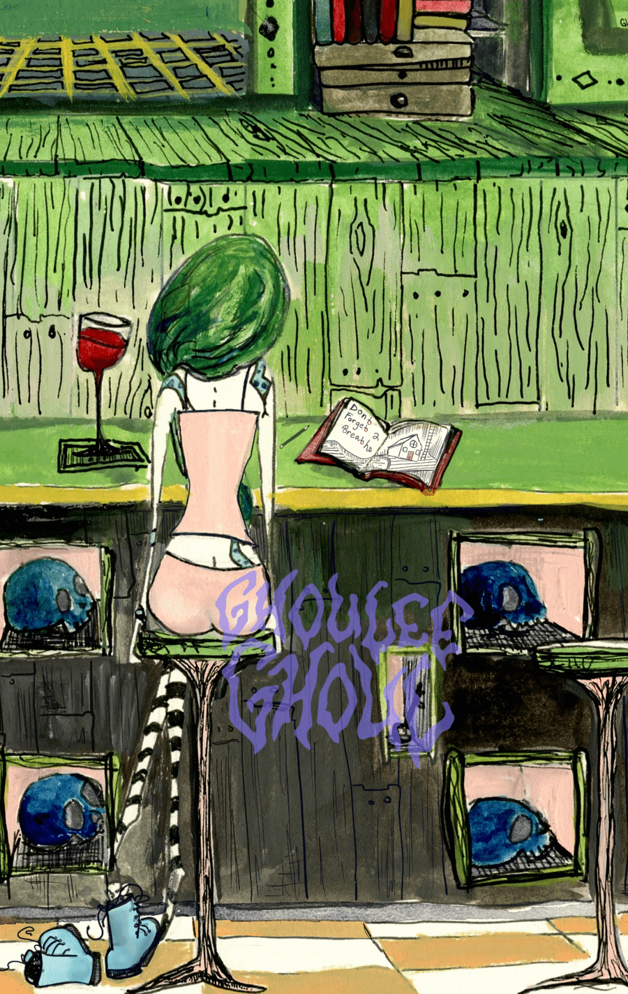 Blending In - 8x10 Matted PRINT//Art by Ghoull product image (2)