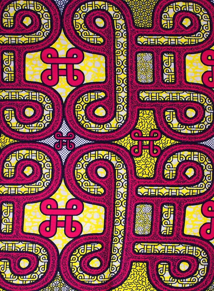 Scampolo Tessuto Wax Print - Design Astratto - Varie Misure - cod.573/B-D product image (1)