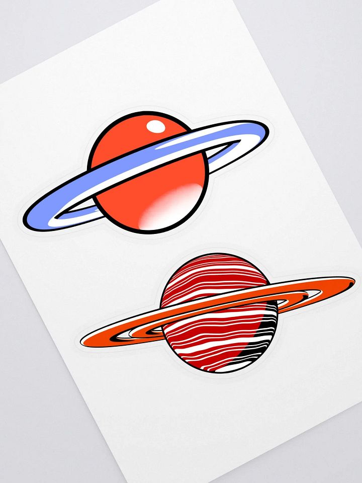 Cartoon Saturn Planets - Stickers product image (1)