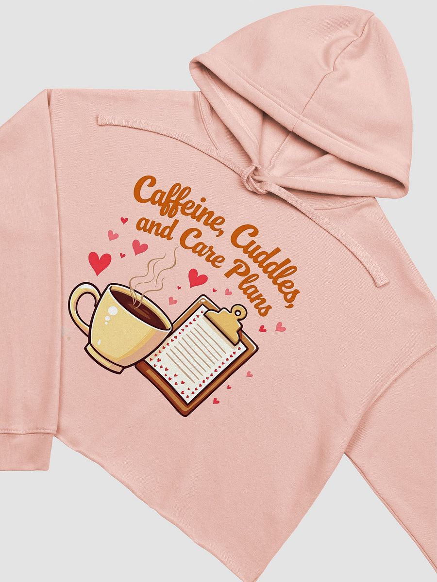 Caffeine & Care Plans Crop Hoodie product image (26)