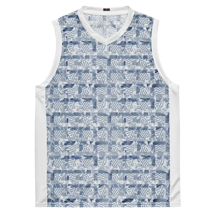 Blue Rainforest | Recycled Unisex Basketball Jersey product image (2)