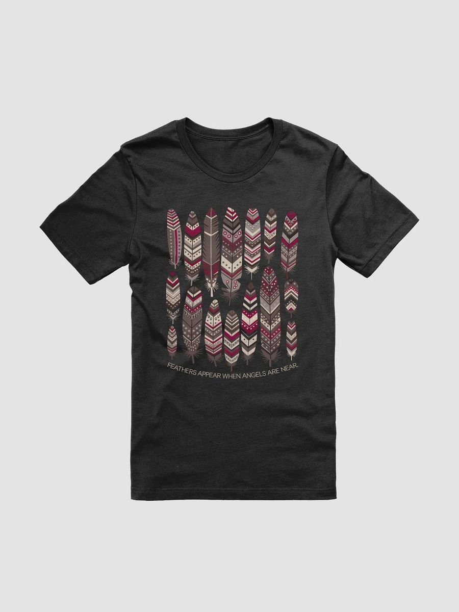 Feathers Appear When Angels Are Near Tribal Patterned Feathers Tee product image (2)