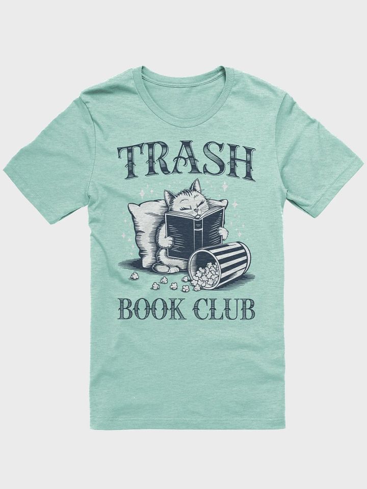 Trashy Book Club Cat T-Shirt product image (2)