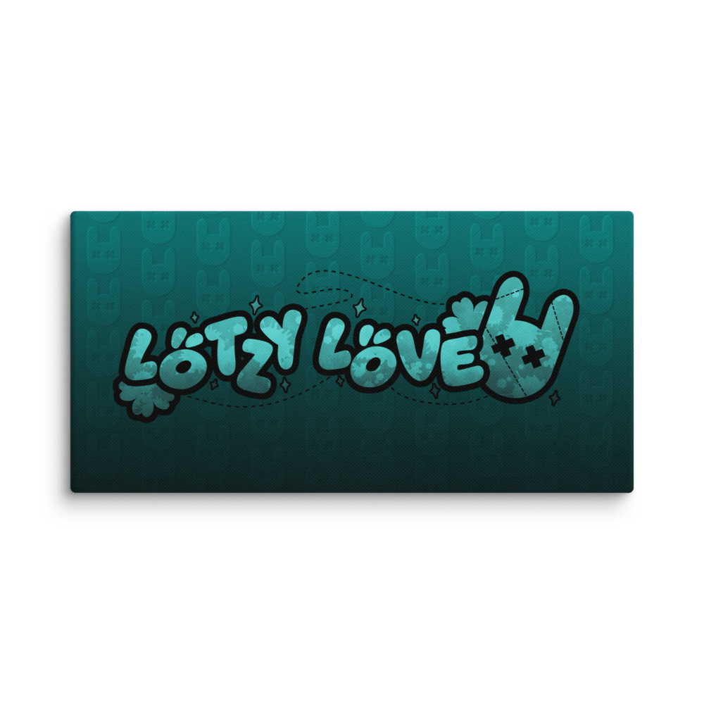 Lotzy Love Text Logo Canvas product image (1)