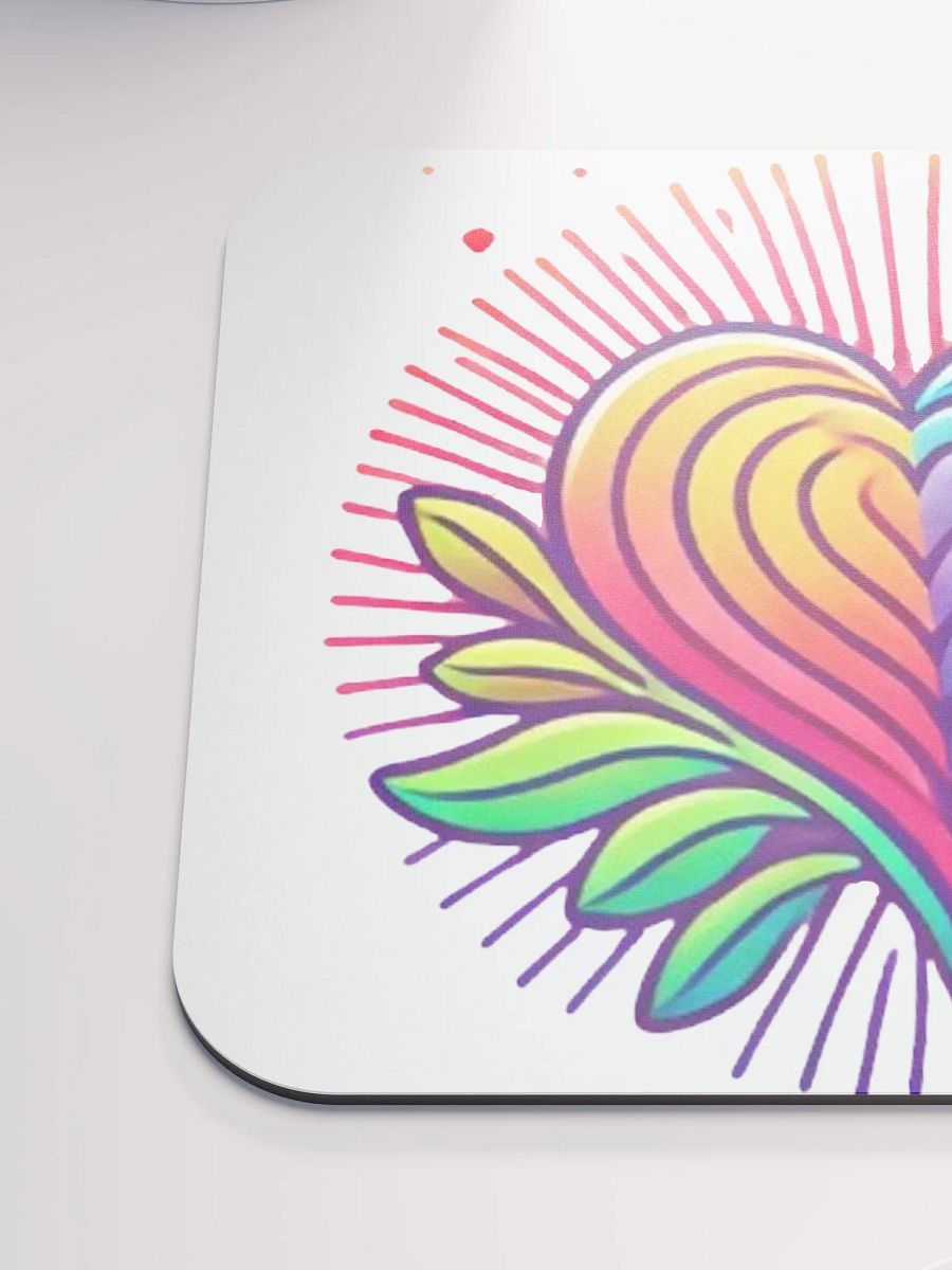 Vibrant Heart Mouse Pad product image (6)