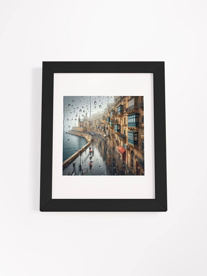 European Rainy Day Matte Poster | AI Design product image (1)