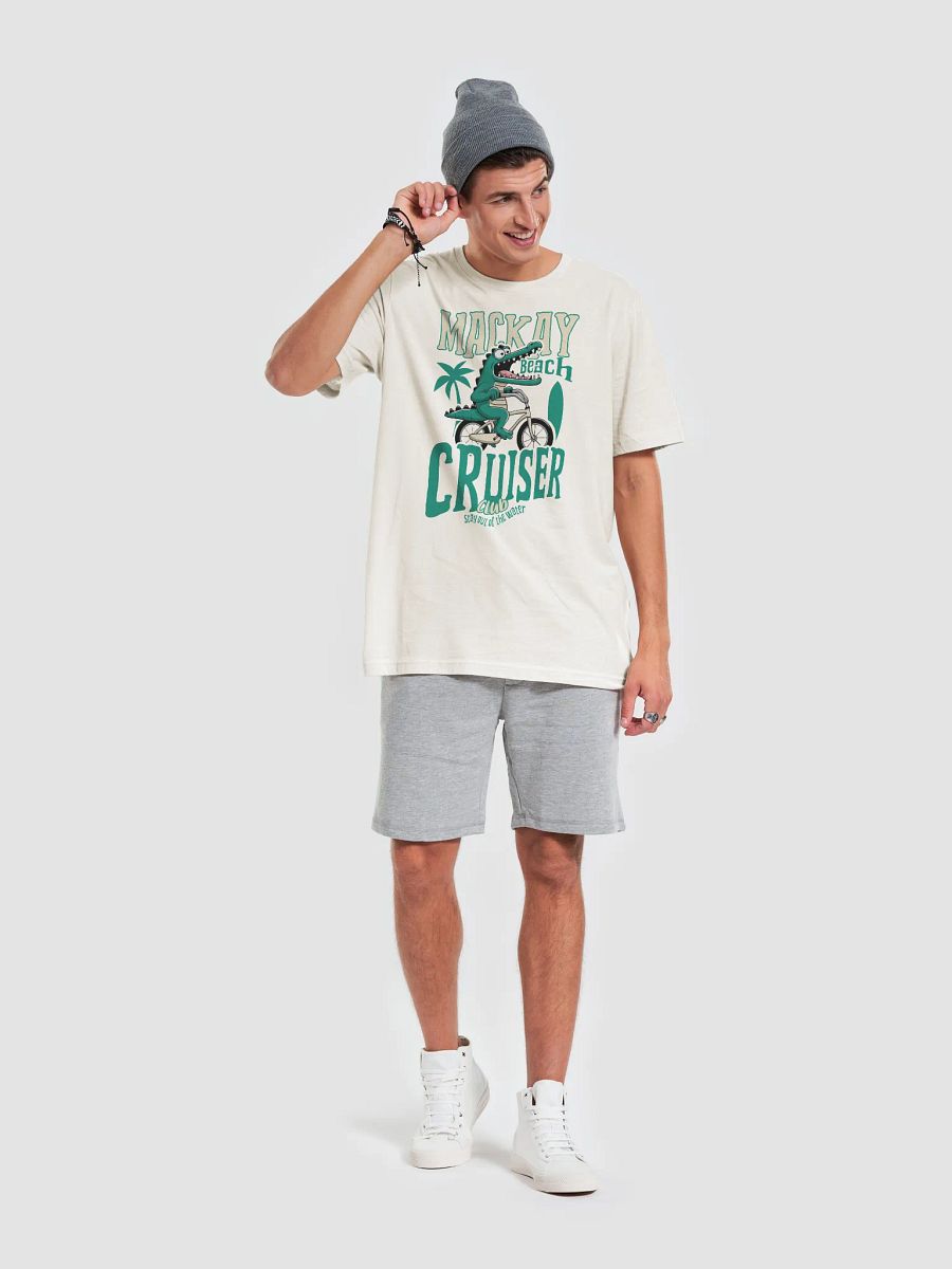 Mackay Beach Cruiser Crocodile T-Shirt – Funny Retro Bike Graphic Tee | Stay Out of the Water! product image (46)