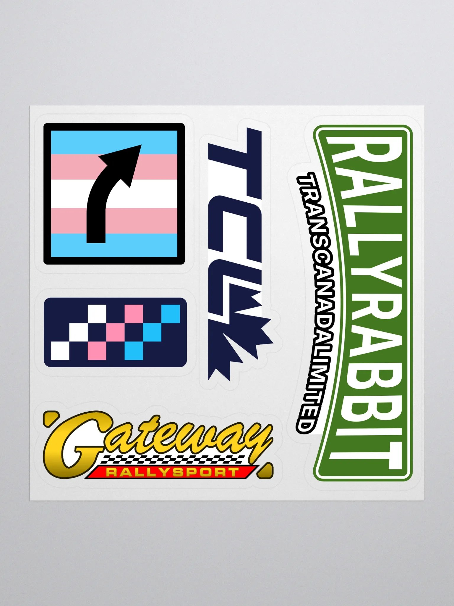 Rally Rabbit Sticker Sheet product image (1)