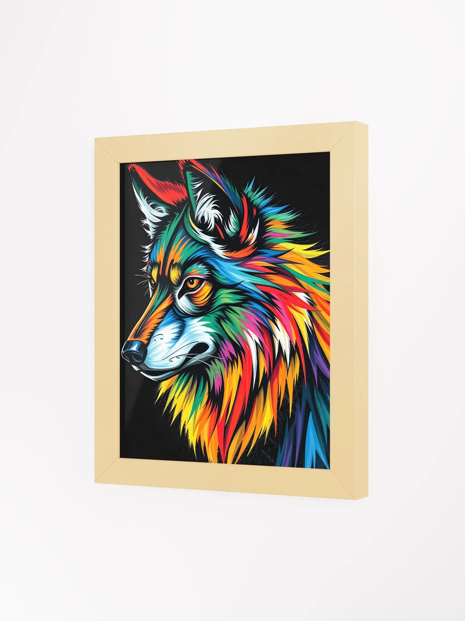 Vibrant Wolf Spirit Framed Poster product image (13)