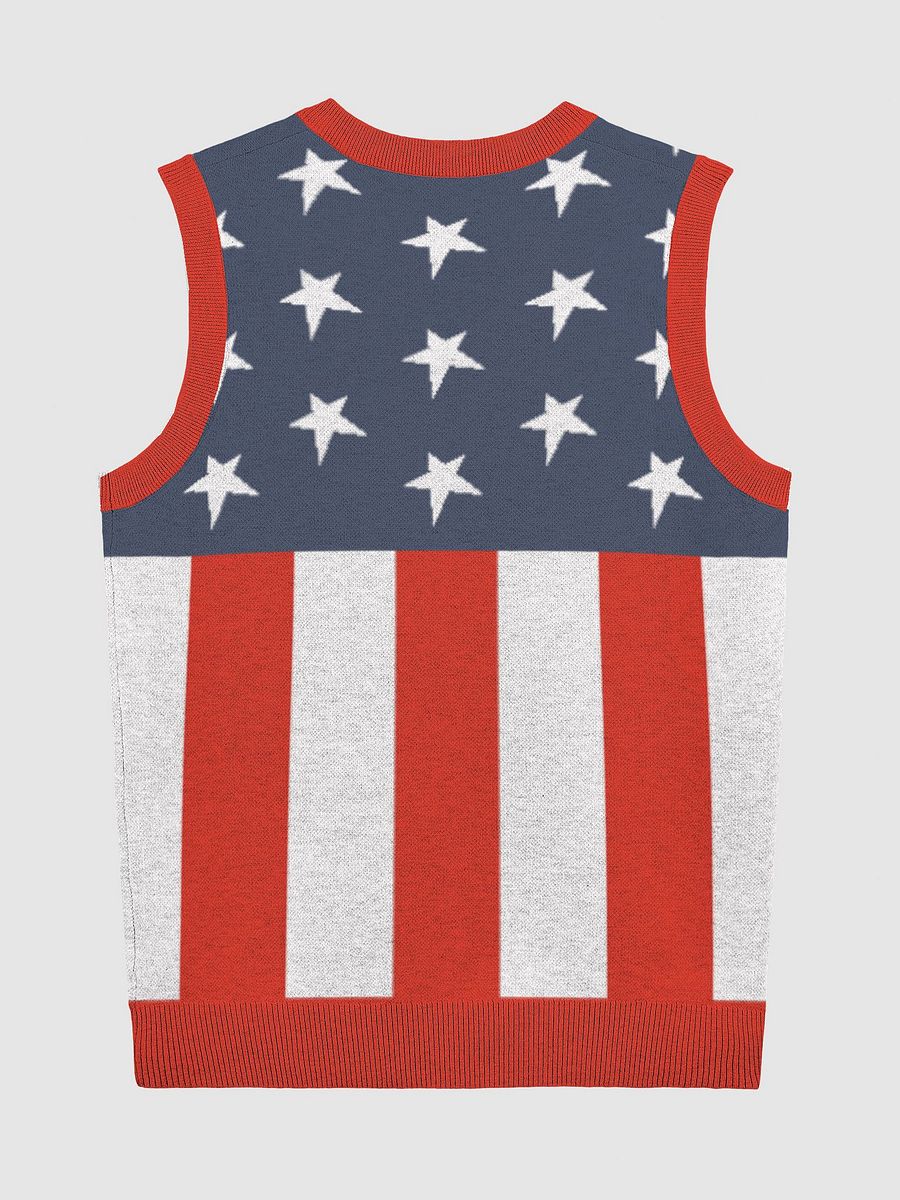 Banjos For Veterans (B4) Independence Day Knitted V-Neck Vest product image (8)