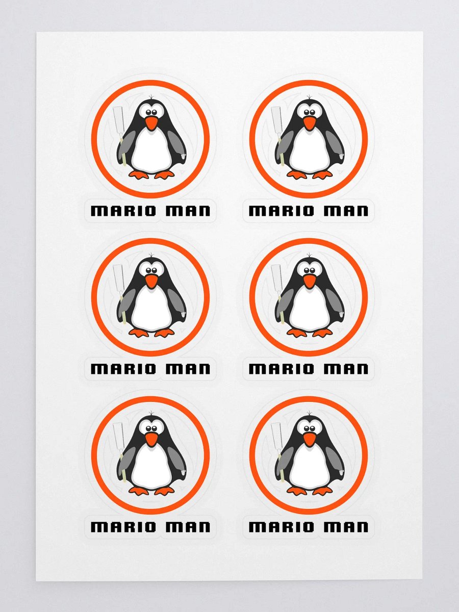 Mario Man Sticky Stickers X 6 product image (3)