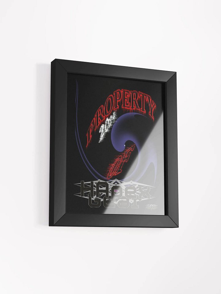 Framed - Black - High-Quality Matte Poster - Property Of HApex Gear 2024 product image (2)