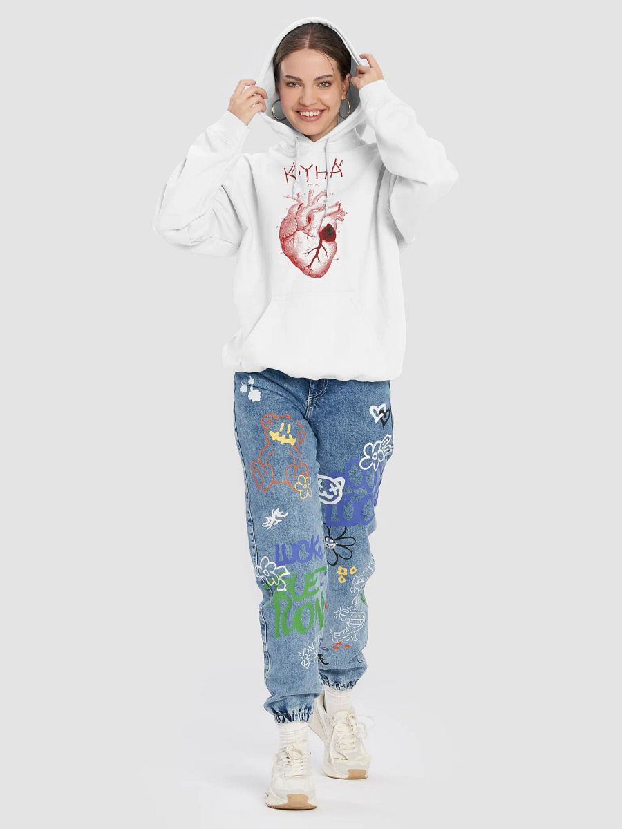 SYDÄN VALKOINEN HUPPARI product image (8)