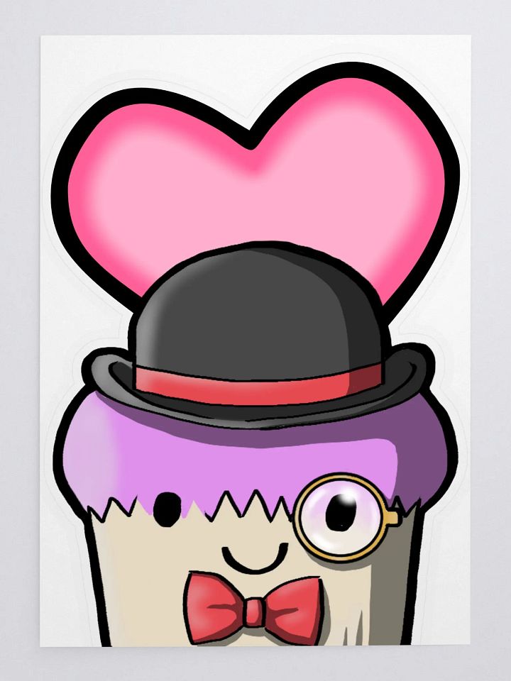 Dapper Muffin w. Heart Sticker product image (1)