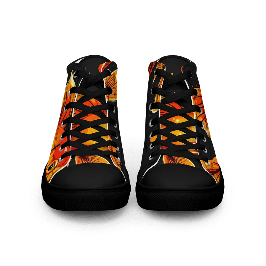 Luminous fins, Men's High Top Canvas Shoes product image (3)